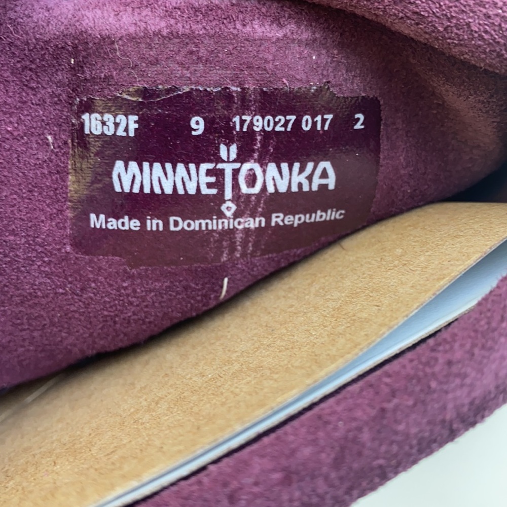 AUTH NIB MINNETONKA 1632F IN RARE PLUM COLOR - Picture 5 of 13